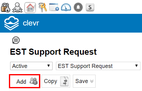 clevr Add Button clevr Add Button on Homescreen of the dashboard