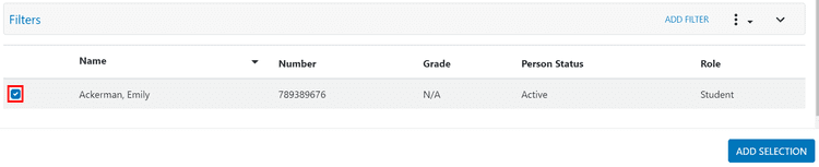 clevr Dashboard highlighting a checkbox to select your desired person in the listings card