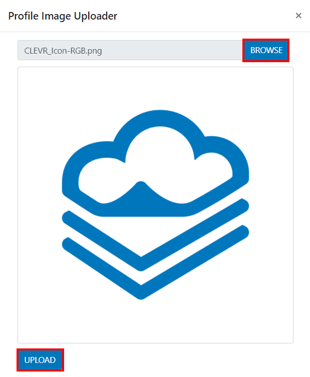 clevr Profile Image Uploader clevr profile image uploader with browse and upload button