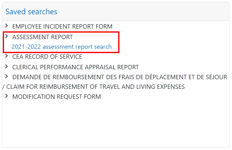 clevr Saved Searches clevr Saved Search Assessment Report