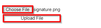 clevr Signature Upload File clevr choose file for signature and upload file button