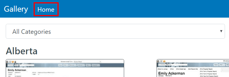 clevr-gallery-home-tab-menu