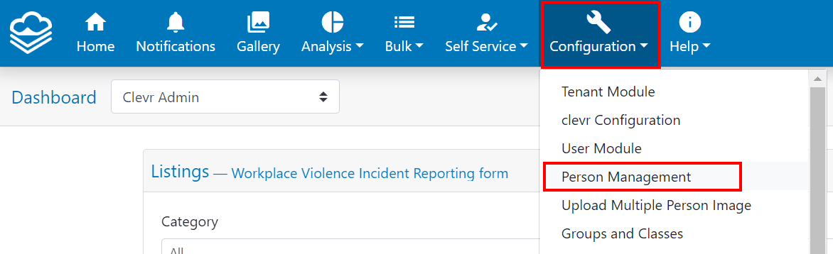 clevr-configuration-person-management